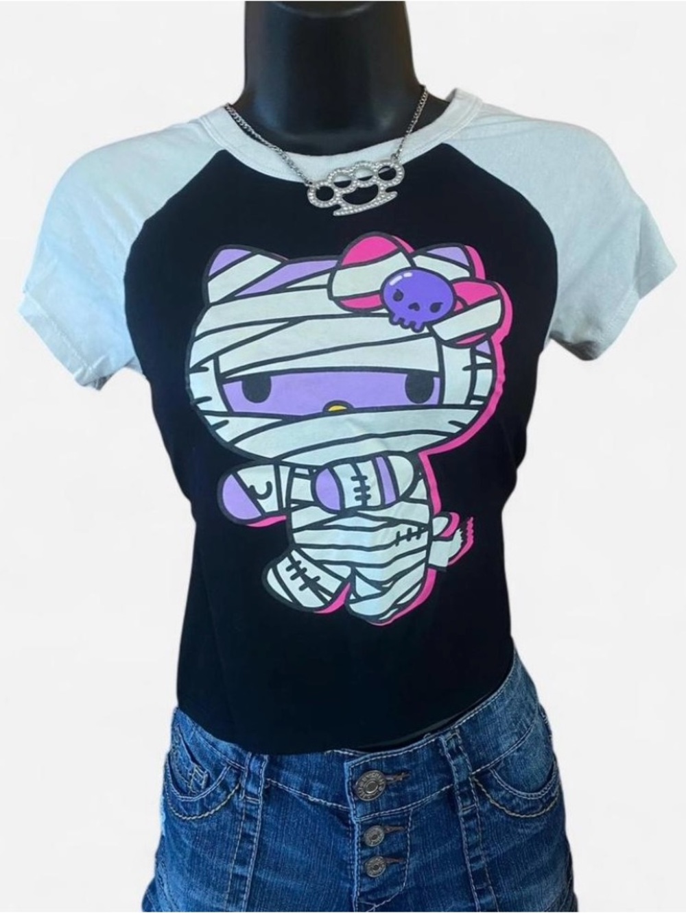 Sanrio Hello Kitty Halloween Spooky Mummy Kitty Baby Tee